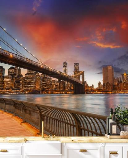 Sonnenuntergang New York Hintergrundbild Sonnenuntergang New York Hintergrundbild