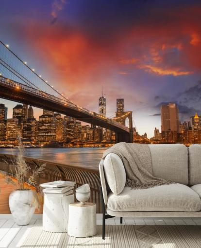Fondo de pantalla de Sunset New York Fondo de pantalla de Sunset New York