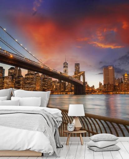 Sunset New York behang