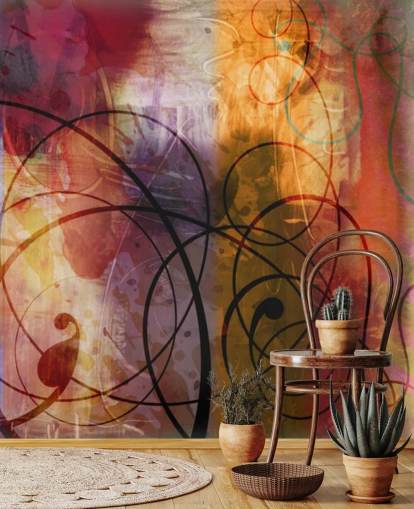 Colorful Swirl Abstract Wallpaper