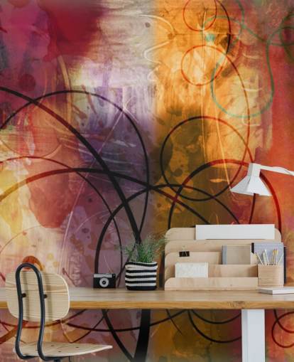 Colorful Swirl Abstract Wallpaper