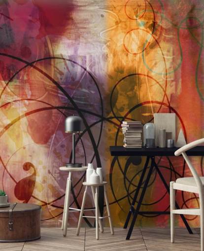 Colorful Swirl Abstract Wallpaper