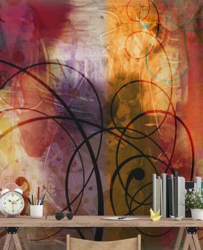 Colorful Swirl Abstract Wallpaper