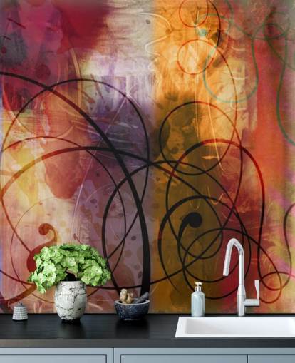 Colorful Swirl Abstract Wallpaper