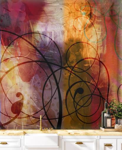 Colorful Swirl Abstract Wallpaper