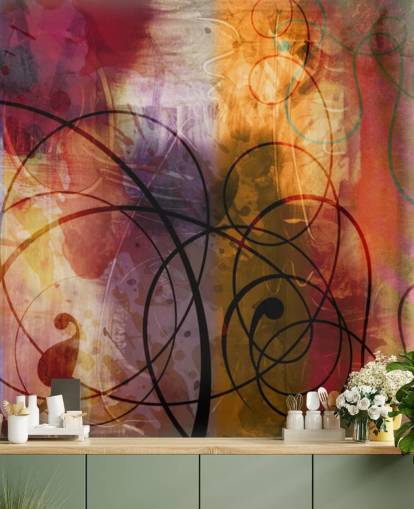 Colorful Swirl Abstract Wallpaper