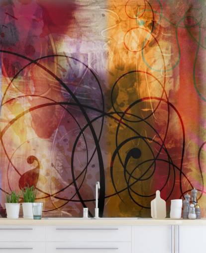 Colorful Swirl Abstract Wallpaper