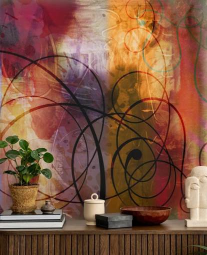 Colorful Swirl Abstract Wallpaper