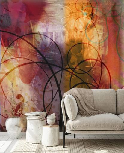 Colorful Swirl Abstract Wallpaper