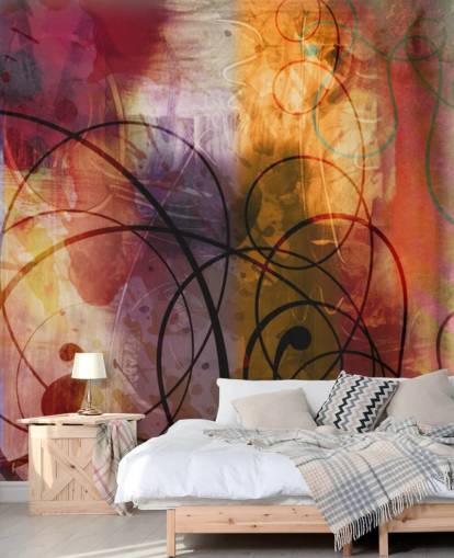 Colorful Swirl Abstract Wallpaper