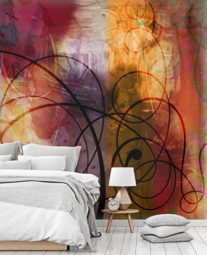 Farverige Swirl Abstrakt Baggrund