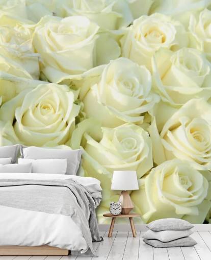 Carta da parati con rose