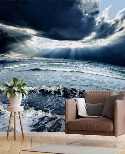 Ocean Storm Dark Sky Wallpaper