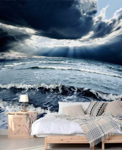 Ocean Storm Dark Sky Wallpaper