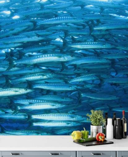 Glänzende Fisch-Gruppe