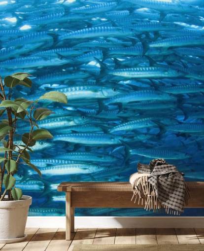 Shiny Fish Group Wallpaper