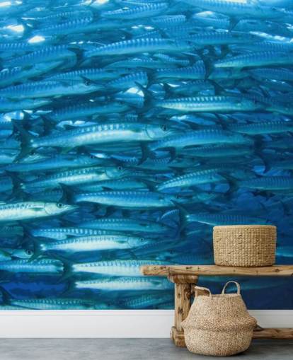 Skinnende Fish Gruppe Bakgrunn Skinnende Fish Gruppe Bakgrunn