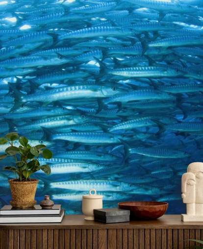 Glänsande fisk Grupp Bakgrund Glänsande fisk Grupp Bakgrund