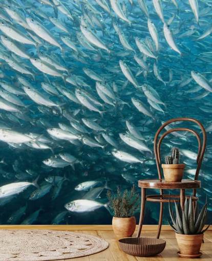 Schwarm von Fischen Tapete