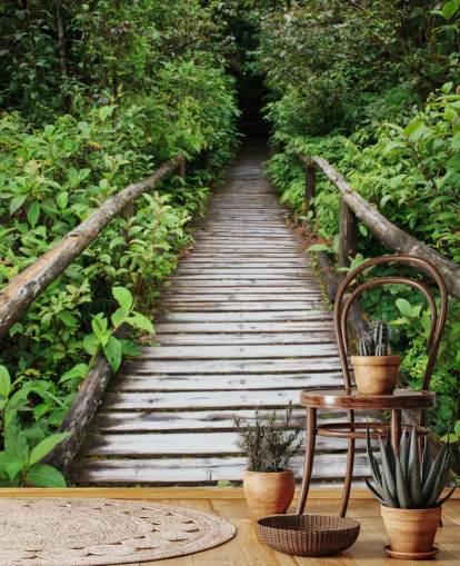 Forest Bridge Wallpaper