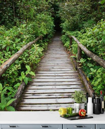 Forest Bridge Wallpaper