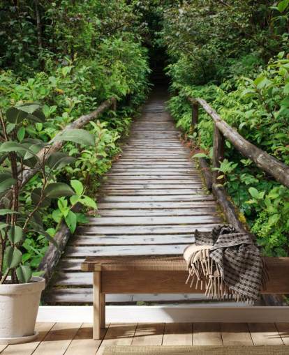 Forest Bridge Wallpaper Forest Bridge Wallpaper