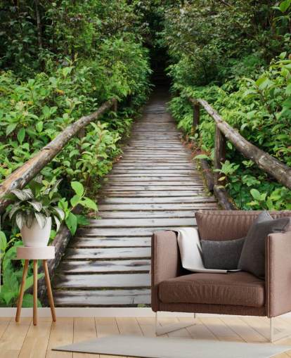 Forest Bridge Wallpaper