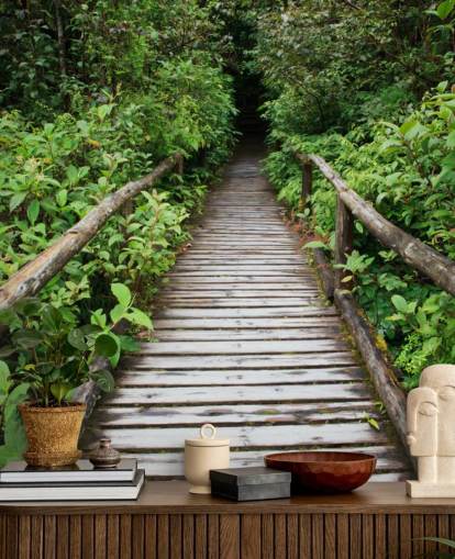 Forest Bridge Wallpaper Forest Bridge Wallpaper