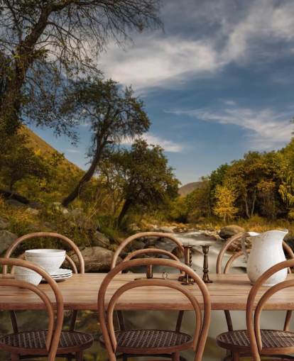 Papier Peint Fresque Mountain River