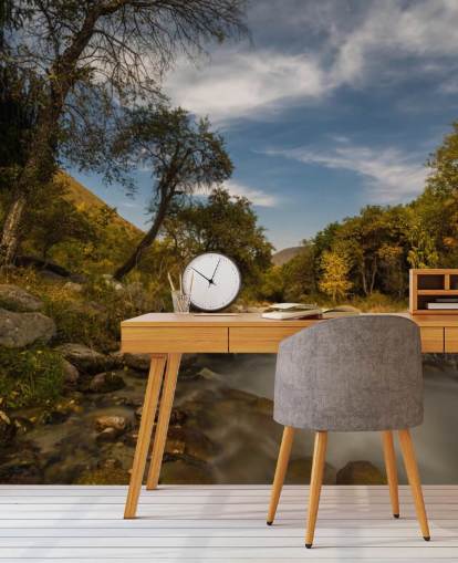 Mountain River Wall Mural