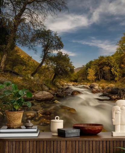 Mountain River Wall Mural Mountain River Wall Mural