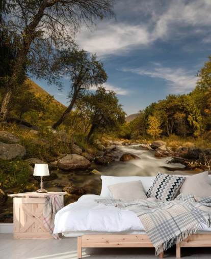 Mountain River Wall Mural