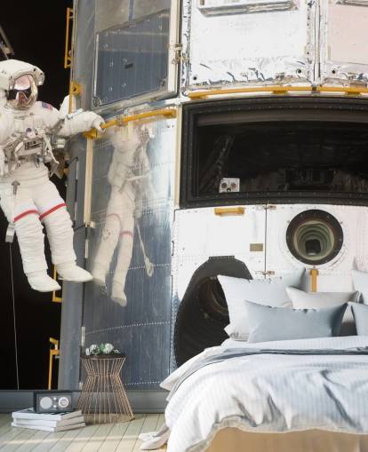 Sair com o mural de papel de parede Hubble