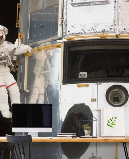 Carta da parati murale con Hubble