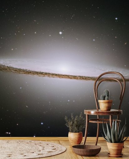La maestosa carta da parati Sombrero Galaxy (M104)