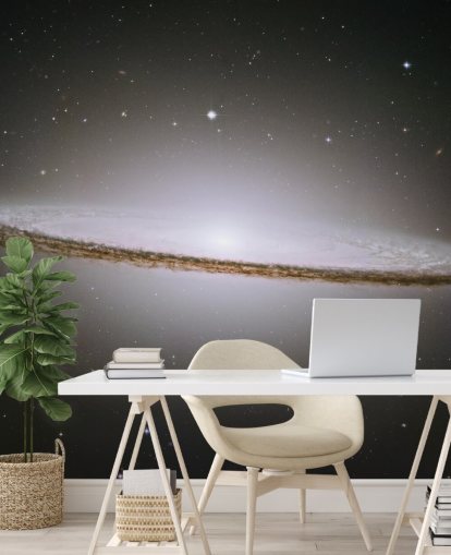 Den majestetiske Sombrero Galaxy (M104) Bakgrunn