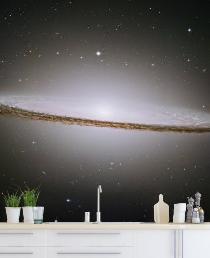 El Fondo de pantalla de Majestic Sombrero Galaxy (M104)