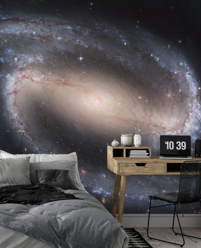 Barred Spiral Galaxy NGC 1300 Baggrund Barred Spiral Galaxy NGC 1300 Baggrund