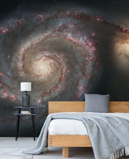 Whirlpool Galaxy M51 and Companion Galaxy Mural