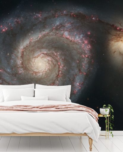 Whirlpool Galaxy M51 og Companion Galaxy Mural Whirlpool Galaxy M51 og Companion Galaxy Mural
