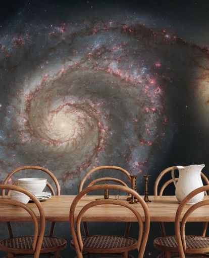 Whirlpool Galaxy M51 en Companion Galaxy Mural