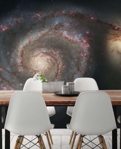 Whirlpool Galaxy M51 and Companion Galaxy Mural Whirlpool Galaxy M51 and Companion Galaxy Mural