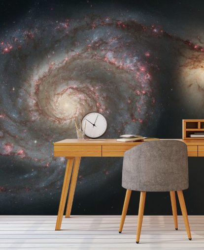Mural Galaxy M51 de hidromasaje y galaxia complementaria