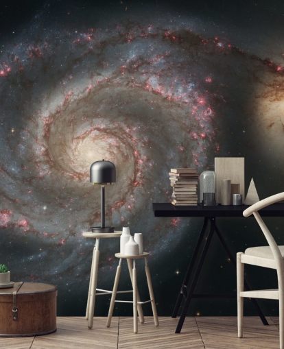Whirlpool Galaxy M51 e Companion Galaxy Mural