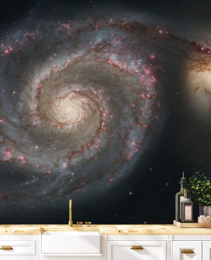 Mural Galaxy M51 de hidromasaje y galaxia complementaria Mural Galaxy M51 de hidromasaje y galaxia complementaria