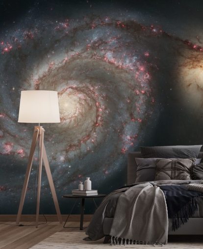 Whirlpool Galaxy M51 og følgesvend Galaxy vægmaleri