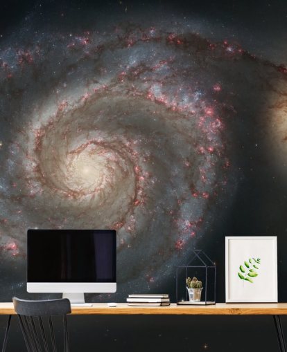 Whirlpool Galaxy M51 och följeslagare Galaxy Väggmålning Whirlpool Galaxy M51 och följeslagare Galaxy Väggmålning