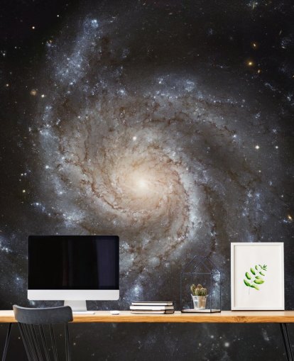 Papier peint Disque d'étoiles en spirale géant