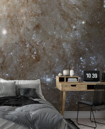 A Detailed Look at Spiral Galaxy M101 Wallpaper