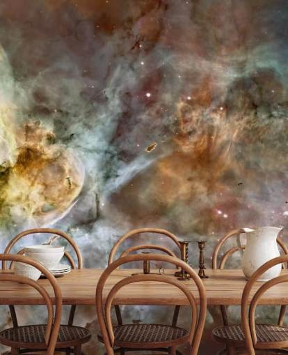 mural de papel de parede nebulosa chamado The Carina Nebula: Star Birth in the Extreme em Wallsauce para quartos, cozinhas e banheiros